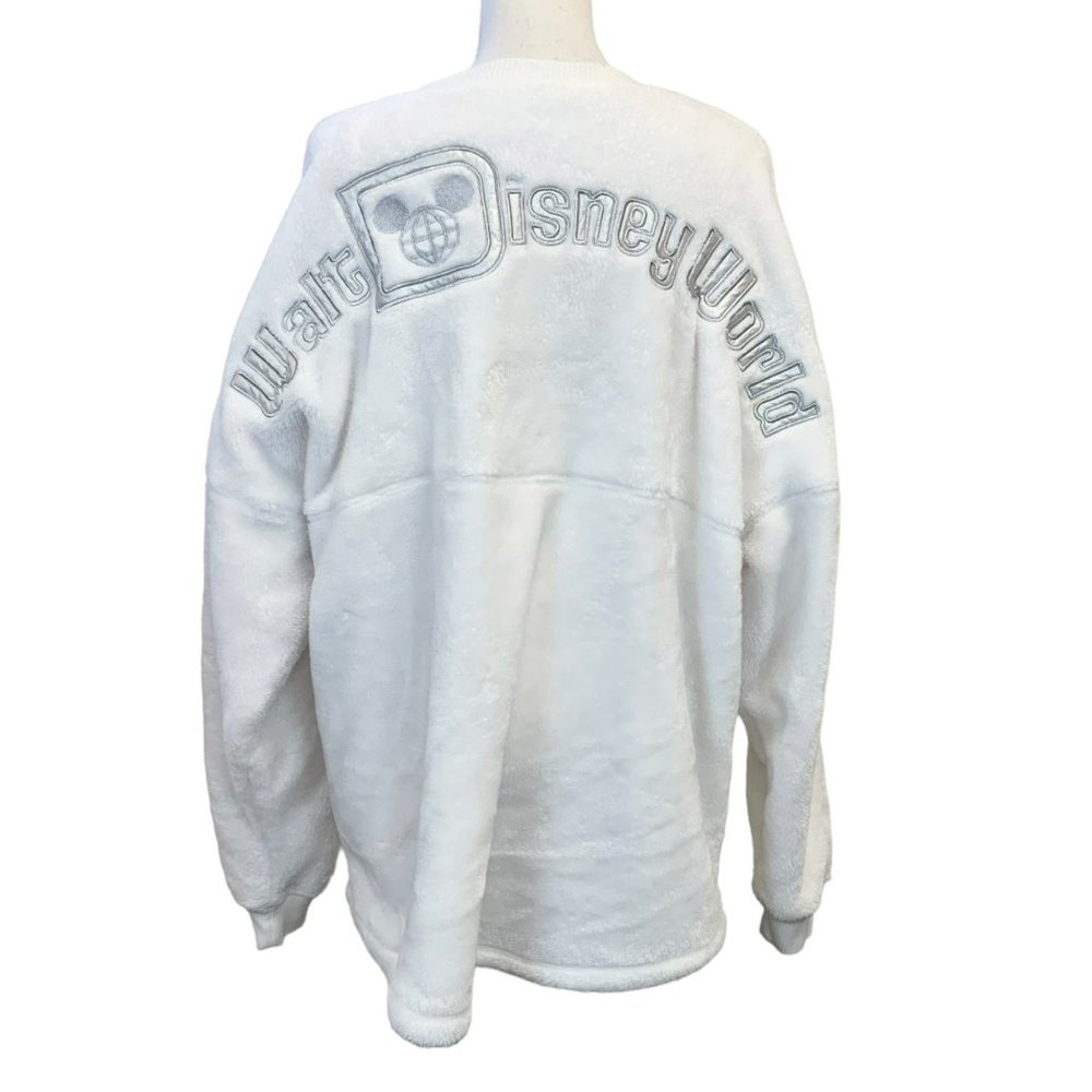 Disney Parks Authentic Original Fleece Spirit Jersey Walt Disney World White XL